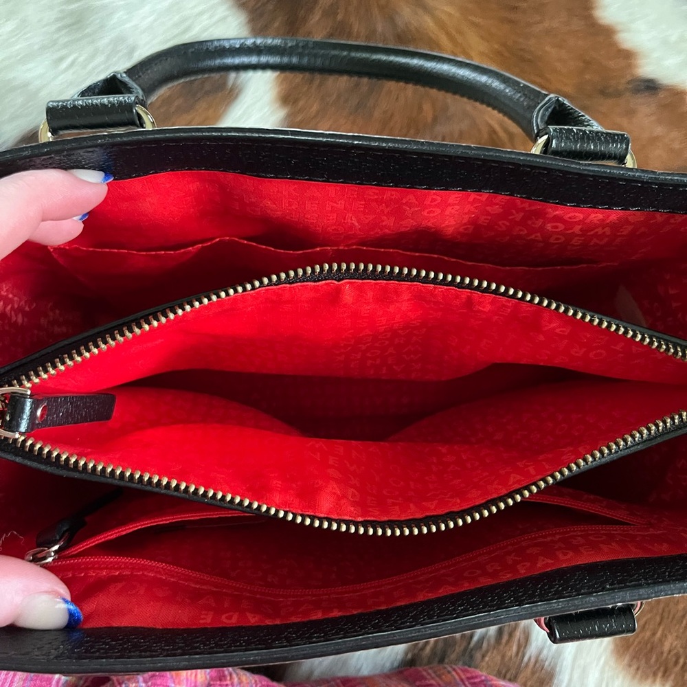 Kate Spade Black and White Satchel - Picture 5 of 6